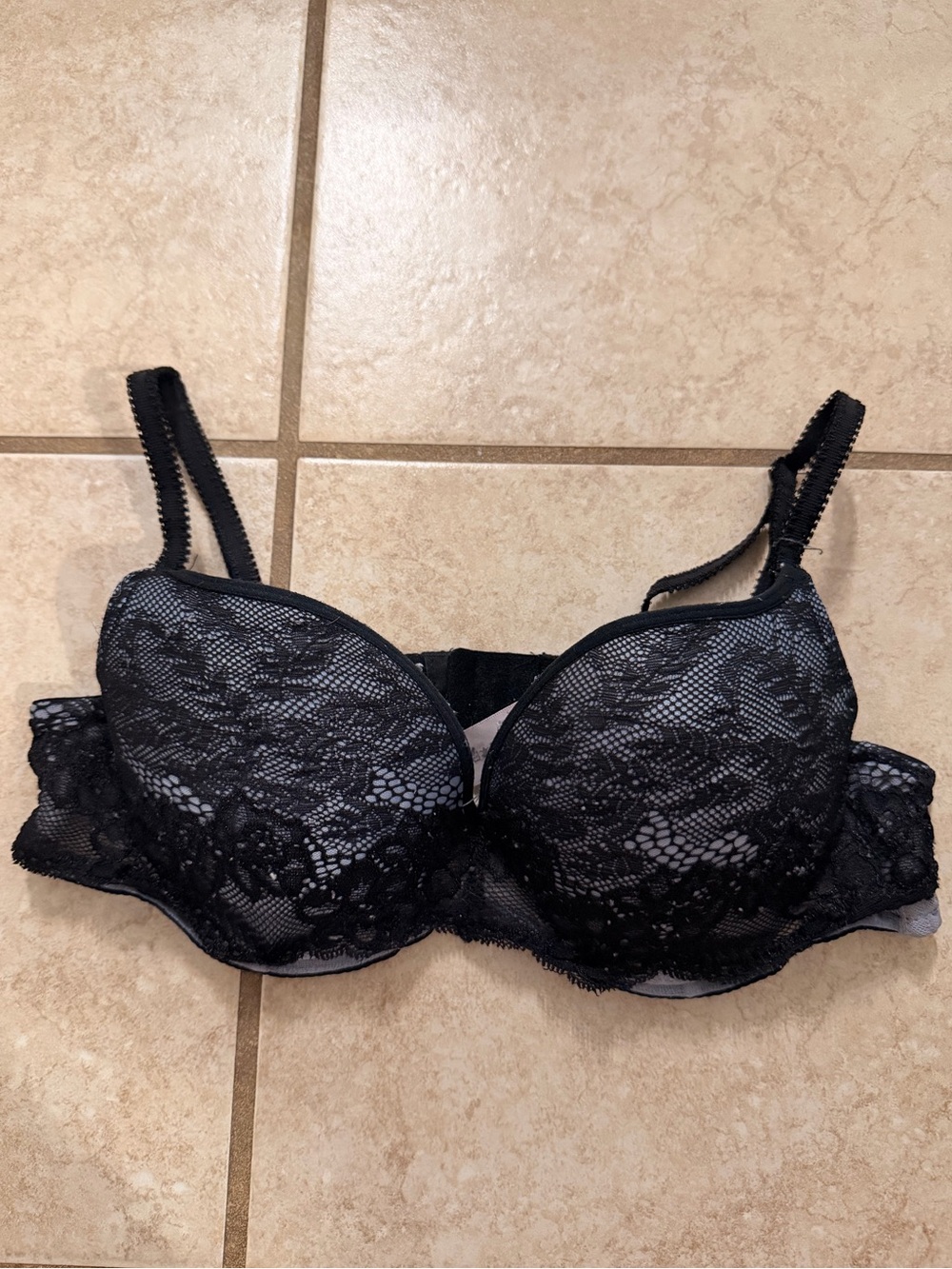 Black Lace Bra
